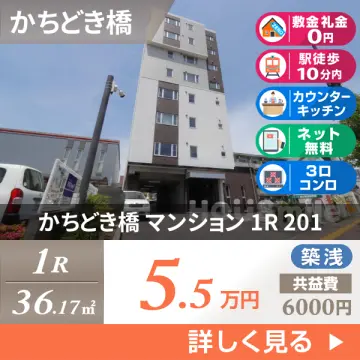 かちどき橋 マンション 1R 201
