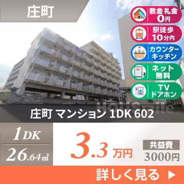 庄町 マンション 1DK 602