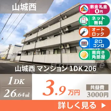 山城西 マンション 1DK 206