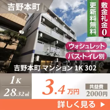 吉野本町 マンション 1K 302