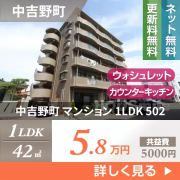 中吉野町 マンション 1LDK 502