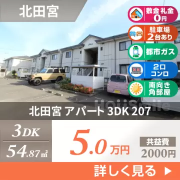 北田宮 アパート 3DK 207