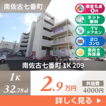 南佐古七番町 マンション 1K 209