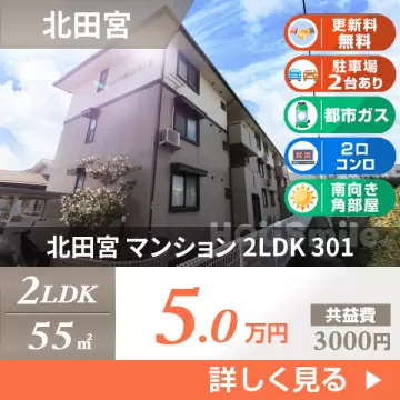 北田宮 マンション 2LDK 301