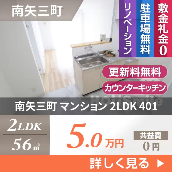 南矢三町 マンション 2LDK 401