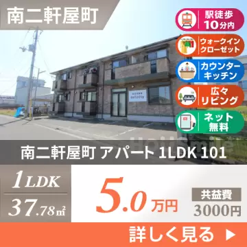 南二軒屋町 アパート 1LDK 101