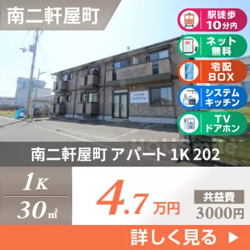 南二軒屋町 アパート 1K 202