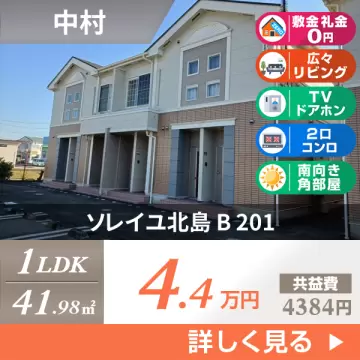 ソレイユ北島 B 201