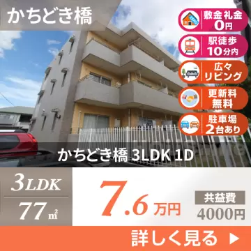 かちどき橋 マンション 3LDK 1D