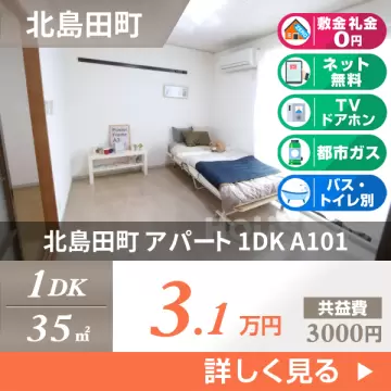 北島田町 アパート 1DK A101