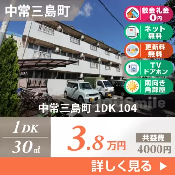 中常三島町 マンション 1DK 104