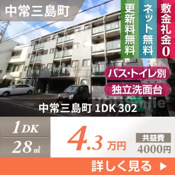 中常三島町 マンション 1DK 302