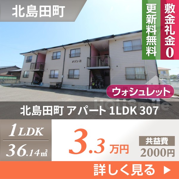 北島田 アパート 1LDK 307