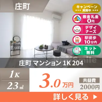 庄町 マンション 1K 204