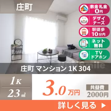 庄町 マンション 1K 304