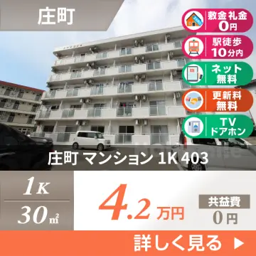 庄町 マンション 1K 403