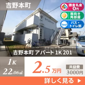 吉野本町 アパート 1K 201