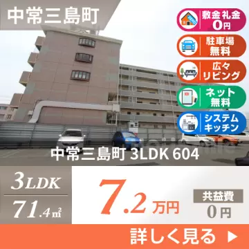 中常三島町 マンション 3LDK 604