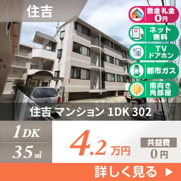 住吉 マンション 1DK 302