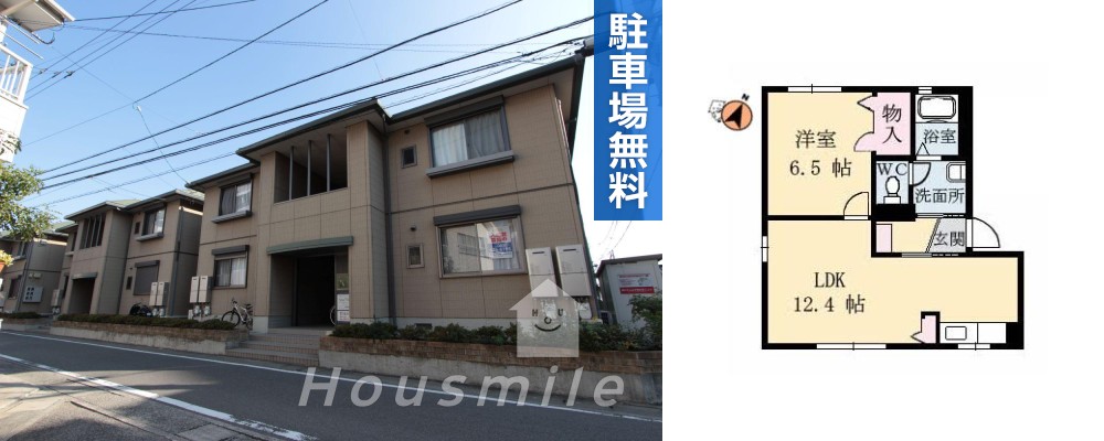 リッシュ良庵 VI 113の外観と間取り図