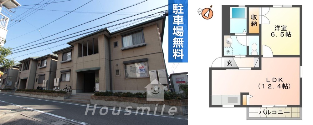 リッシュ良庵 VI 115の外観と間取り図