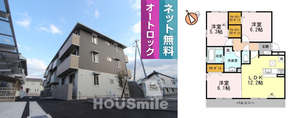 ラフィーナ 103の外観と間取り図