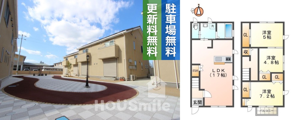佐古六番町 アパート 3LDK B-2の外観と間取り図