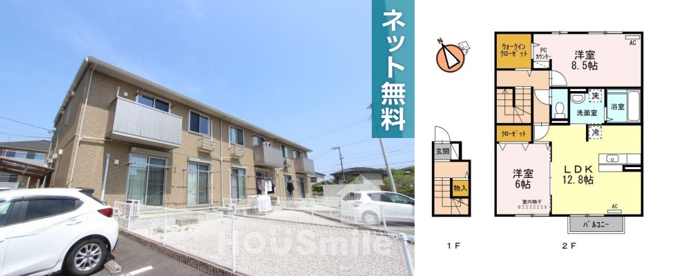 ルーエ III202の外観と間取り図