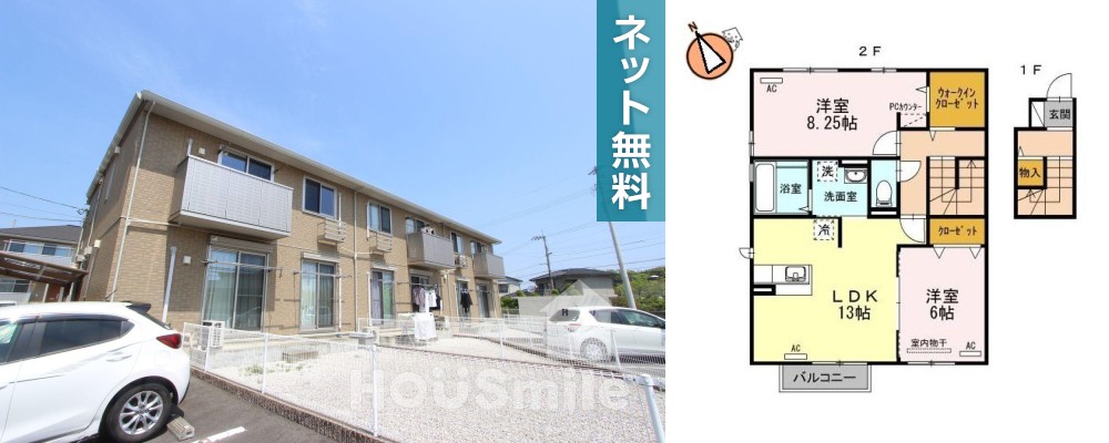ルーエ III203の外観と間取り図