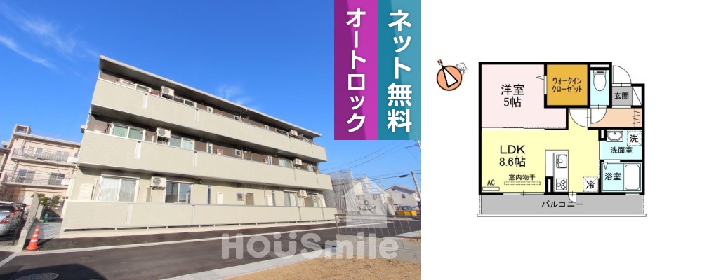 クオーレ 103の外観と間取り図