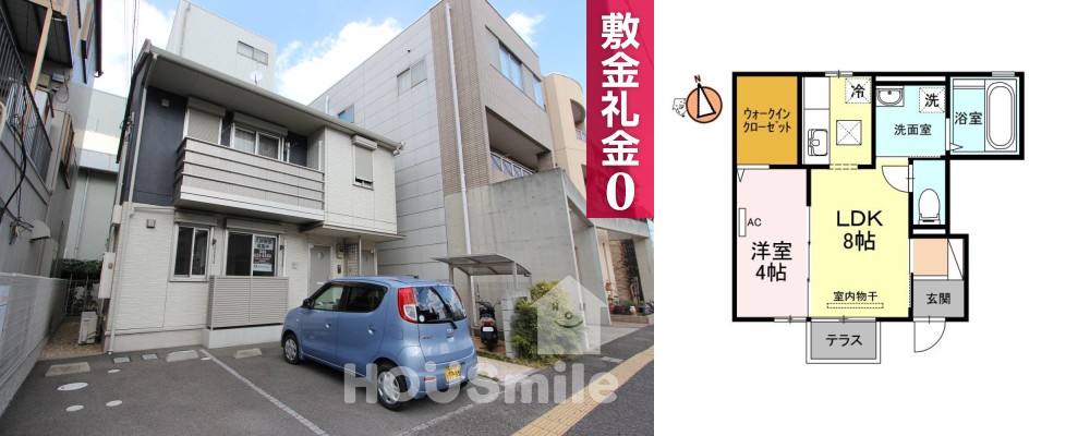 シェルマーレ中州 101の外観と間取り図