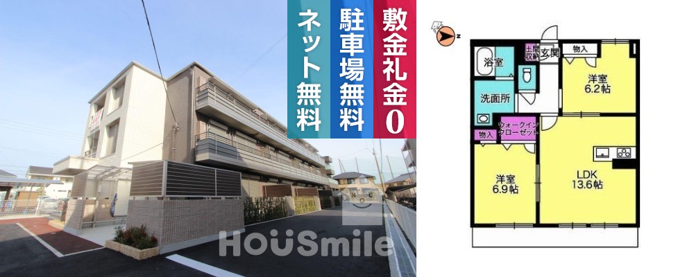 RUSHERIO 101の外観と間取り図