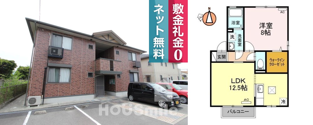 Stream Village C棟 C101の外観と間取り図