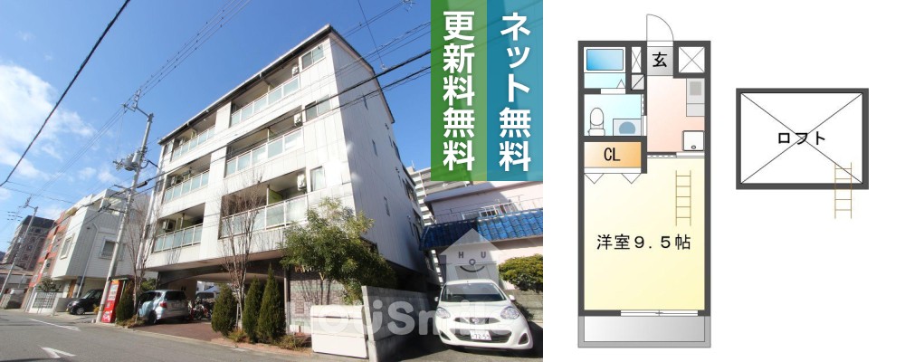 昭和町 アパート 1K 306の外観と間取り図
