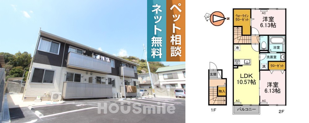 ボヌール城南 201の外観と間取り図