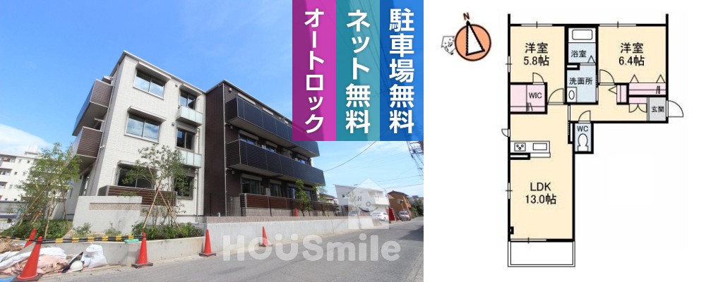 ベレオ昭和 A棟 205の外観と間取り図
