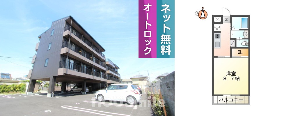 Jenks Villa (ジェンクスビラ) 310の外観と間取り図