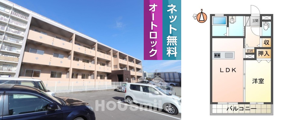 イオンハイツ 15の外観と間取り図