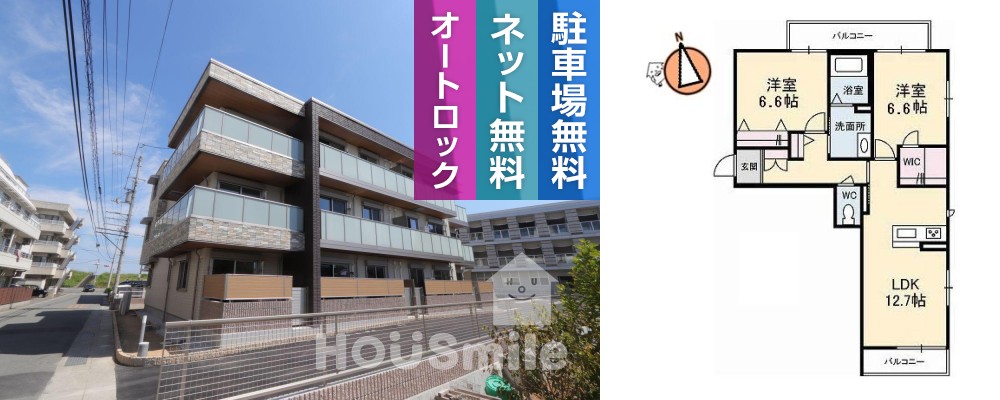 ベレオシンフォニー 201の外観と間取り図