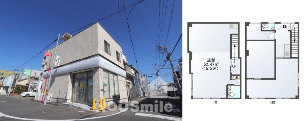 佐古八番町 店舗 3LDK 1の外観と間取り図