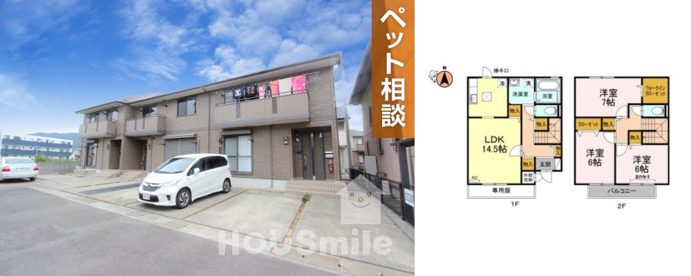 ハイツルミネ 101の外観と間取り図