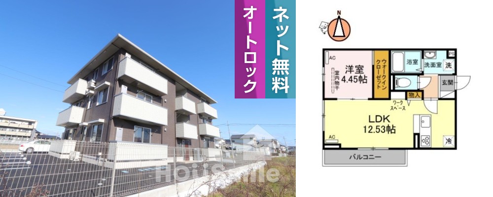 アンベリール 101の外観と間取り図
