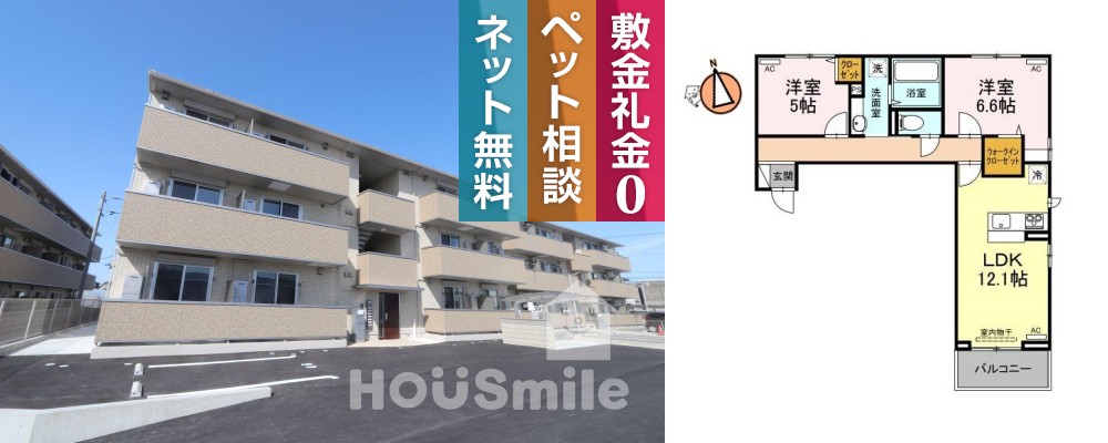 ロイヤルサンA 203の外観と間取り図