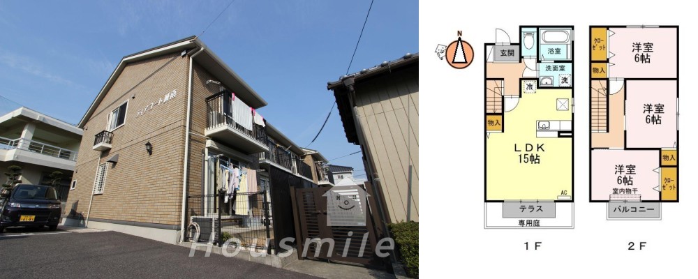 ディアコート城南 101の外観と間取り図