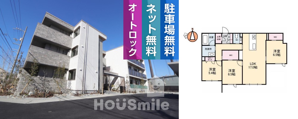 プレミアス 201の外観と間取り図