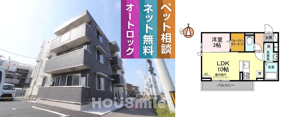 エル・ソル南庄町 203の外観と間取り図