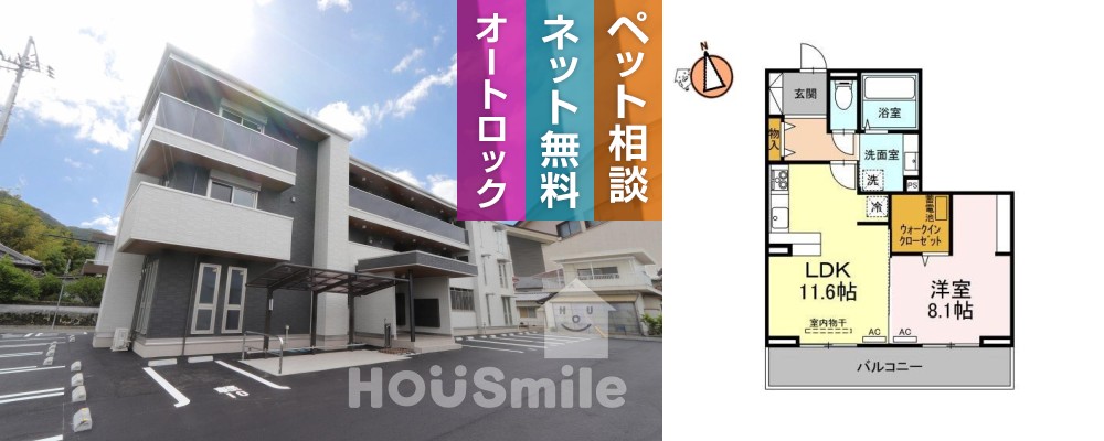 ヴェルチュ南庄町 203の外観と間取り図