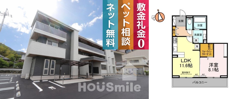 ヴェルチュ南庄町 303の外観と間取り図