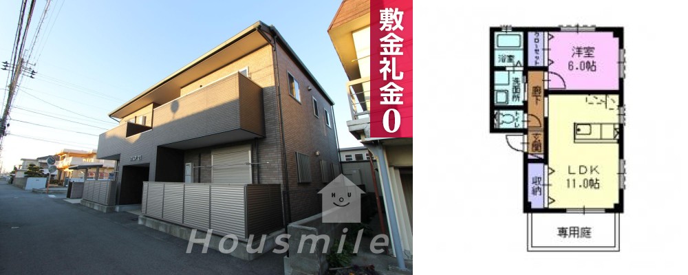 STEP21 102の外観と間取り図