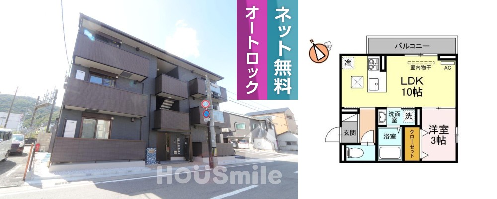 COMO 301の外観と間取り図